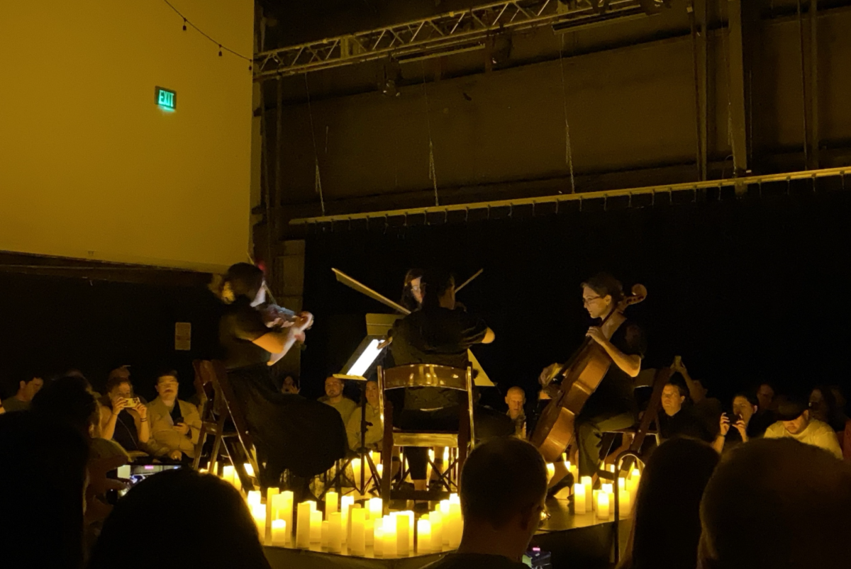 The Candlelight Concerts string quartet performs an assortment of Hans Zimmers music on June 29th, 2024. (Photo by Mikaela Ponce | The Daily Utah Chronicle)